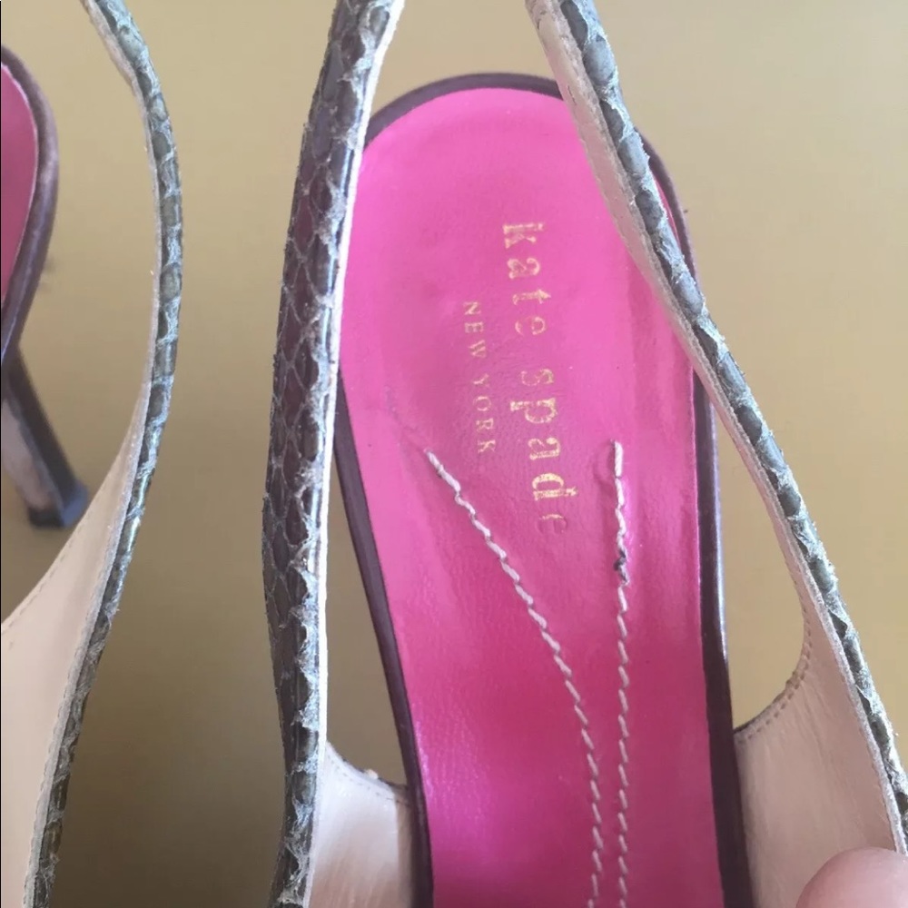 Kate Spade Snakeskin Heels - Picture 7 of 7